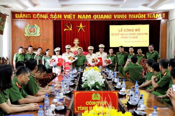 Quang cảnh Lễ công bố các Quyết định về công tác cán bộ